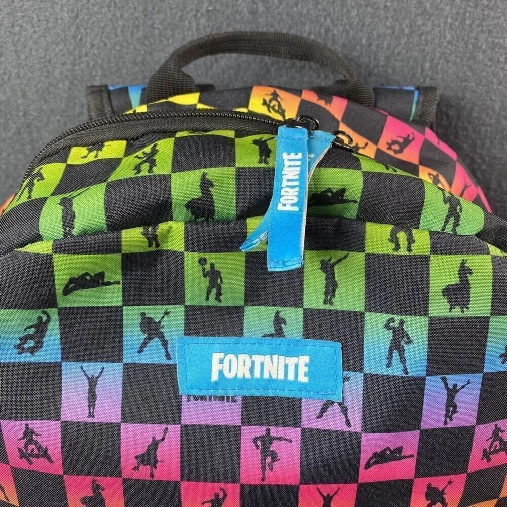 Fortnite Backpack Rainbow Checkered 17